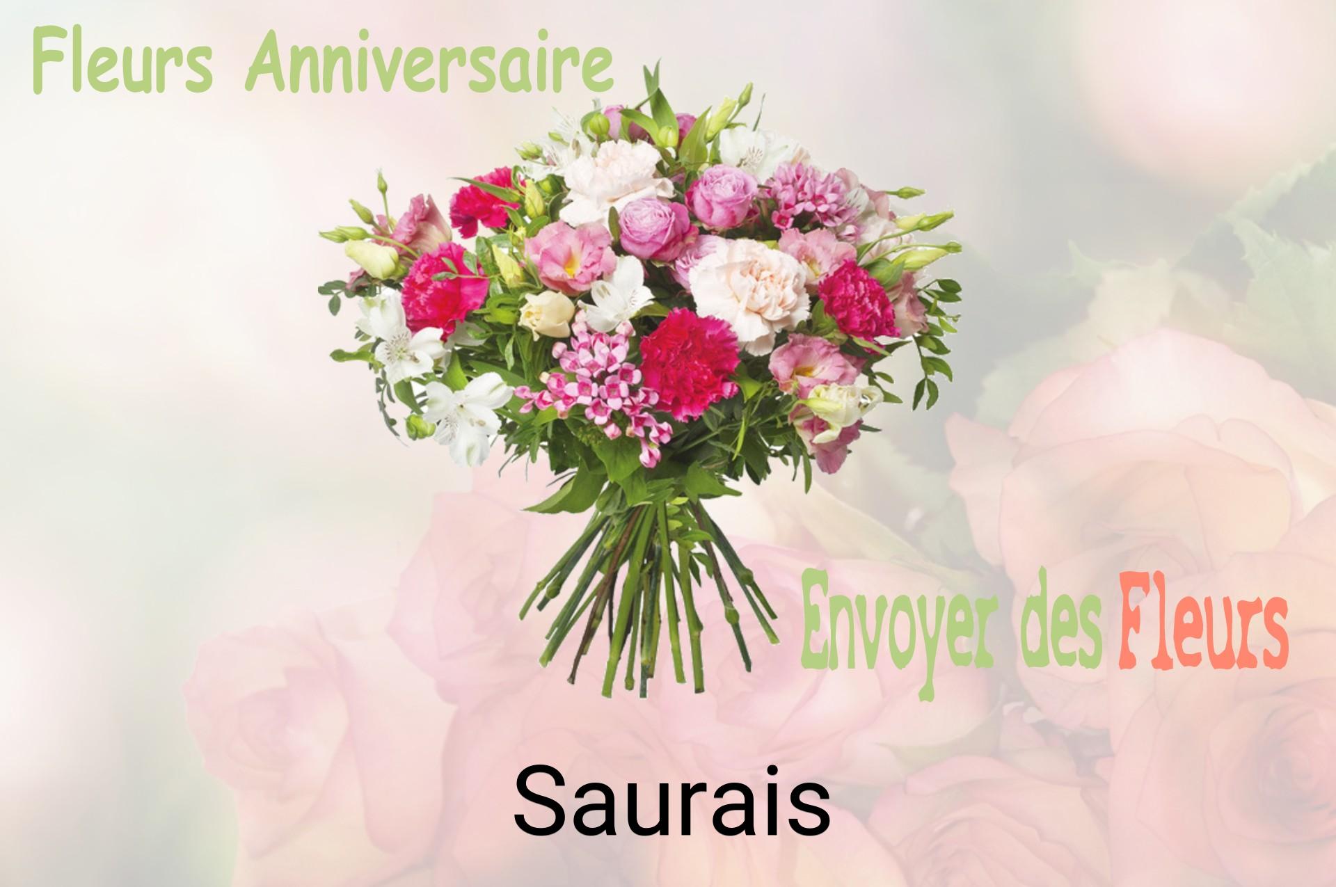 Bouquet de fleurs d’anniversaire livré à Saurais